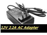 *Brand NEW*12V 2.2A Barrel 3.5/1.3mm 2-Pin Plug ZF120A-1202200 Power AC Adapter